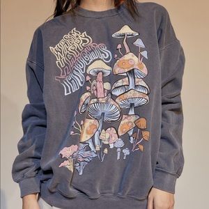 NWT Project Social T Warm Happy Pullover Sweatshirt Blk Size S/M UrbanOutfitters